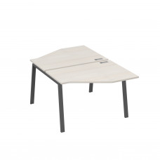 Рабочая станция TRE (2х120) со столами Техно дуб / металлокаркас антрацит А4 А3 186 ДШ