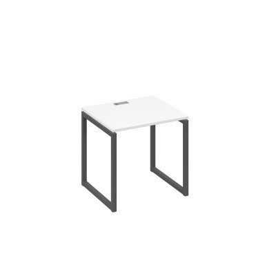 Стол письменный на металлокаркасе QUATTRO белый премиум / металлокаркас антрацит А4 А4 011 БП