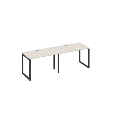 Рабочая станция на каркасе QUATTRO (2х120) дуб / металлокаркас антрацит А4 А4 013-2 ДШ