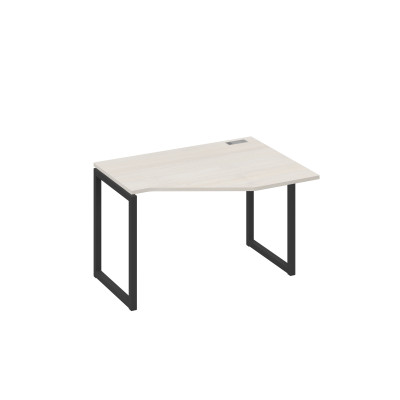 Стол эргономичный правый "Техно" на металлокаркасе QUATTRO дуб / металлокаркас антрацит А4 А4 052 ДШ