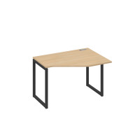 Стол эргономичный правый "Техно" на металлокаркасе QUATTRO натуральный дуб / металлокаркас антрацит А4 А4 052 НД