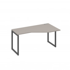 Стол "Техно" металлокаркас QUATTRO эргономичный правый мокко премиум / металлокаркас антрацит А4 А4 056 МП