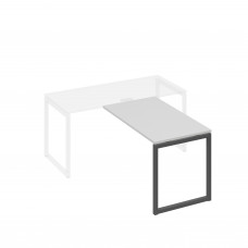 Брифинг-приставка на металлокаркасе QUATTRO серый / металлокаркас антрацит А4 А4 074 СЕ