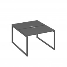 Рабочая станция 2х120 на металлокаркасе QUATTRO антрацит премиум / металлокаркас антрацит А4 А4 173 АР