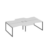 Рабочая станция (4х140) столы Классика каркас QUATTRO серый / металлокаркас антрацит А4 А4 184-2 СЕ