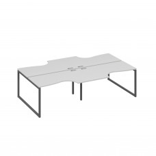 Рабочая станция (4х140) столы Классика каркас QUATTRO серый / металлокаркас антрацит А4 А4 184-2 СЕ