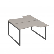 Рабочая станция каркас QUATTRO (2х140) столы Классика мокко премиум / металлокаркас антрацит А4 А4 184 МП