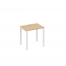 Стол письменный на металлокаркасе UNO натуральный дуб / металлокаркас белый А4 Б1 001 НД