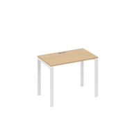 Стол письменный на металлокаркасе UNO натуральный дуб / металлокаркас белый А4 Б1 002 НД