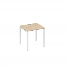 Стол письменный на металлокаркасе UNO дуб скандинавский / металлокаркас белый А4 Б1 011 ДК