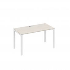 Стол письменный на металлокаркасе UNO дуб / металлокаркас белый А4 Б1 014 ДШ