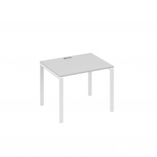 Стол письменный на металлокаркасе UNO серый / металлокаркас белый А4 Б1 022 СЕ