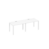 Станция (2х120) рабочая на каркасе UNO белый премиум / металлокаркас белый А4 Б1 023-2 БП