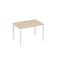 Стол письменный на металлокаркасе UNO дуб скандинавский / металлокаркас белый А4 Б1 023 ДК