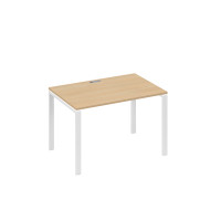 Стол письменный на металлокаркасе UNO натуральный дуб / металлокаркас белый А4 Б1 023 НД