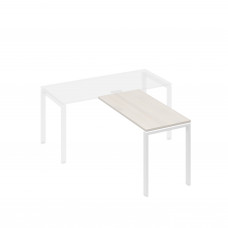 Брифинг-приставка каркас UNO дуб / металлокаркас белый А4 Б1 072 ДШ