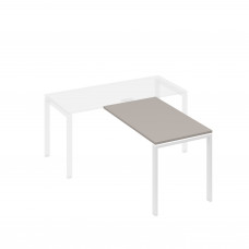 Брифинг-приставка на металлокаркасе UNO мокко премиум / металлокаркас белый А4 Б1 074 МП