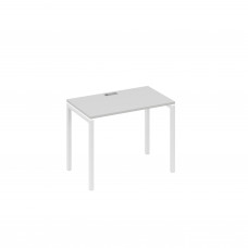 Стол письменный на металлокаркасе DUE серый / металлокаркас белый А4 Б2 002 СЕ