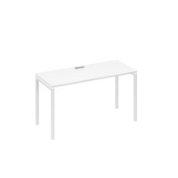 Стол письменный на металлокаркасе DUE белый премиум / металлокаркас белый А4 Б2 004 БП