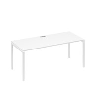 Стол письменный на металлокаркасе DUE белый премиум / металлокаркас белый А4 Б2 026 БП