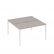 Рабочая станция опоры DUE 2х140 мокко премиум / металлокаркас белый А4 Б2 174 МП