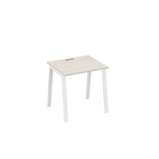 Стол письменный на металлокаркасе TRE дуб / металлокаркас белый А4 Б3 011 ДШ