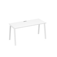 Стол письменный на металлокаркасе TRE белый премиум / металлокаркас белый А4 Б3 015 БП