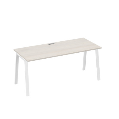 Стол письменный на металлокаркасе TRE дуб / металлокаркас белый А4 Б3 016 ДШ