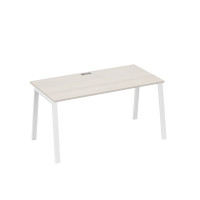 Стол письменный на металлокаркасе TRE дуб / металлокаркас белый А4 Б3 025 ДШ
