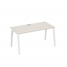 Стол письменный на металлокаркасе TRE дуб / металлокаркас белый А4 Б3 025 ДШ