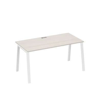 Стол письменный на металлокаркасе TRE дуб / металлокаркас белый А4 Б3 025 ДШ