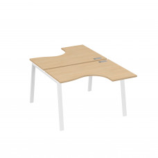 Рабочая станция каркас TRE столы Классика (2х120) натуральный дуб / металлокаркас белый А4 Б3 180 НД