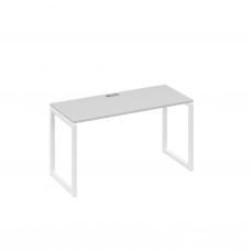 Стол письменный на металлокаркасе QUATTRO серый / металлокаркас белый А4 Б4 004 СЕ