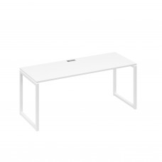 Стол письменный на металлокаркасе QUATTRO белый премиум / металлокаркас белый А4 Б4 016 БП