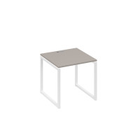 Стол письменный на металлокаркасе QUATTRO мокко премиум / металлокаркас белый А4 Б4 021 МП