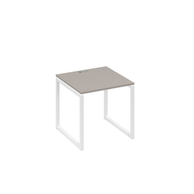 Стол письменный на металлокаркасе QUATTRO мокко премиум / металлокаркас белый А4 Б4 021 МП