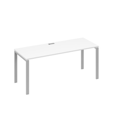 Стол письменный на металлокаркасе UNO белый премиум / металлокаркас серый А4 С1 016 БП