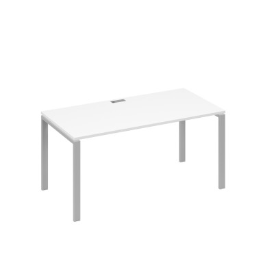 Стол письменный на металлокаркасе UNO белый премиум / металлокаркас серый А4 С1 025 БП