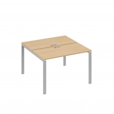 Станция 2х120 рабочая с металлокаркасом UNO натуральный дуб / металлокаркас серый А4 С1 170 НД