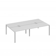 Станция на металлокаркасе UNO столы 4х140 серый / металлокаркас серый А4 С1 177-2 СЕ