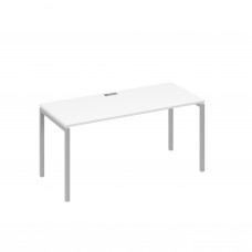 Стол письменный на металлокаркасе DUE белый премиум / металлокаркас серый А4 С2 015 БП