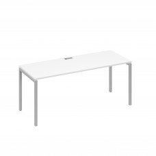 Стол письменный на металлокаркасе DUE белый премиум / металлокаркас серый А4 С2 016 БП