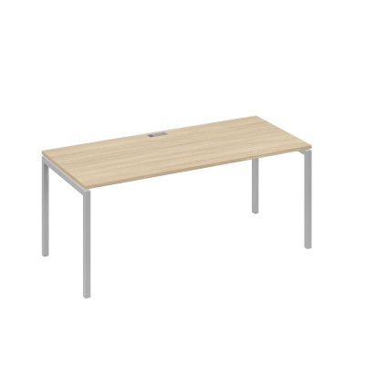 Стол письменный на металлокаркасе DUE дуб скандинавский / металлокаркас серый А4 С2 026 ДК