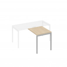 Брифинг-приставка на металлокаркасе DUE дуб скандинавский / металлокаркас серый А4 С2 073 ДК