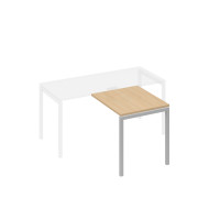 Брифинг-приставка на металлокаркасе DUE натуральный дуб / металлокаркас серый А4 С2 073 НД