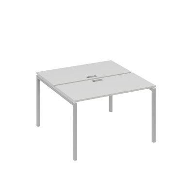 Рабочая станция с опорами DUE (2х120) серый / металлокаркас серый А4 С2 170 СЕ