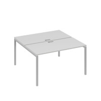 Рабочая станция опоры DUE 2х140 серый / металлокаркас серый А4 С2 174 СЕ