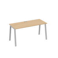 Стол письменный на металлокаркасе TRE натуральный дуб / металлокаркас серый А4 С3 015 НД