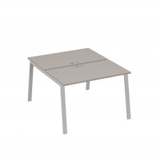 Рабочая станция 2х120 с металлокаркасом TRE мокко премиум / металлокаркас серый А4 С3 173 МП