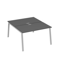Рабочая станция каркас TRE 2х140 офисная антрацит премиум / металлокаркас серый А4 С3 177 АР